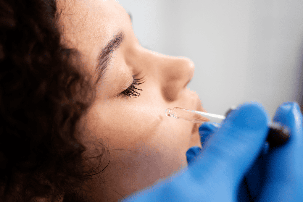 Microneedling close up